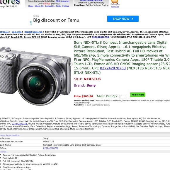 SONY Camera - Picture 7 of 7